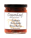 CopperLeaf Gourmet Artisan Tomato Artichoke Bruschetta | Handcrafted with Tomatoes, Artichokes and Garlic | All Natural and Fresh Ingredients - 9 oz Jar (255 g)