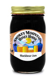 Smokey Mountain Honey House Blackbear Jam - Gourmet Fruit Spread with Black Raspberries, Blackberries, and Blueberries - From the Farm to the Table - 16 oz Jar