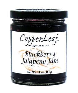 CopperLeaf Gourmet Blackberry Jalapeno Jam - Fresh - All-Natural, No Preservatives - 11 oz Jar