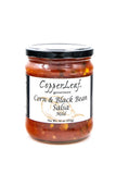 CopperLeaf Gourmet Corn & Black Bean Salsa | Handcrafted with Tomatoes, Black Beans and Corn | All Natural Fresh Ingredients - 16 oz Jar (453 g)